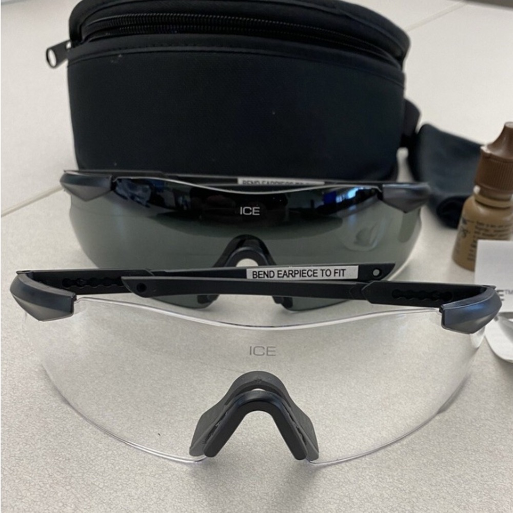 New. ESS Ice Eyewear Kit with Clear and Smoke Lenses